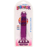 Lollicock 8 Inch Slim Stick with Balls Grape Ice Dildo